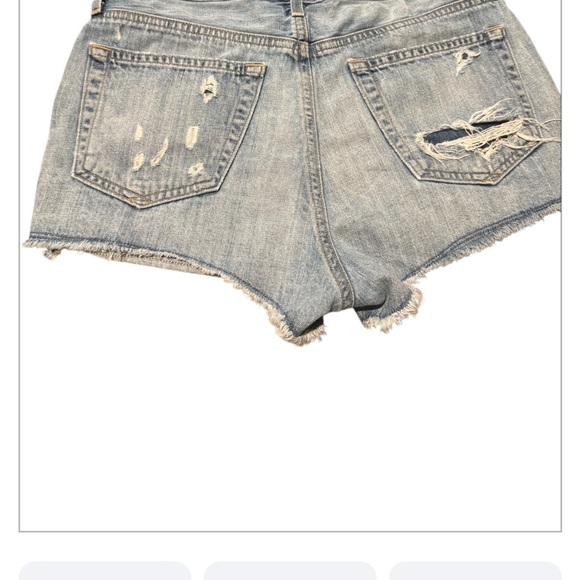 Agolde Parker Vintage Cutoff  Denim Shorts - Picture 2 of 3